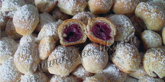 Рецепт слоеного теста с вишней