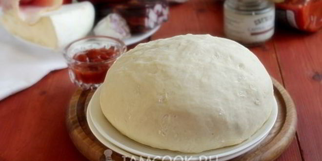 Рецепт теста для пиццы на живых дрожжах