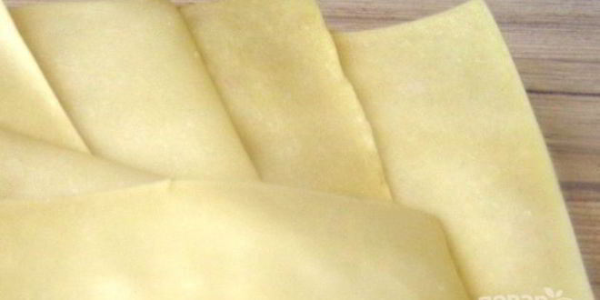 Рецепт теста на лазанью