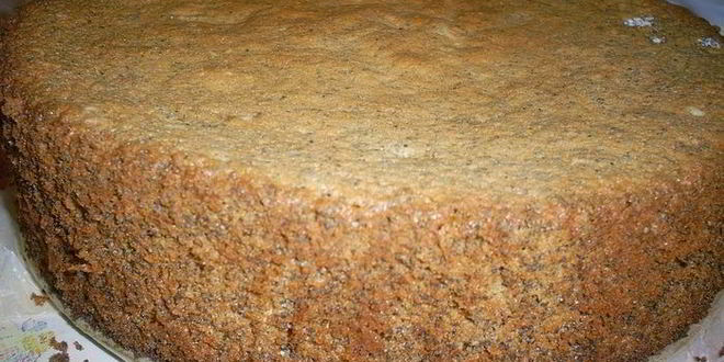 Рецепт Ароматного макового бисквита