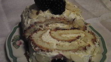 Рецепт Бисквитного рулета с кремом Куршену