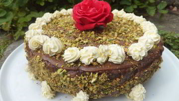 Рецепт Фисташкового торта с шоколадом