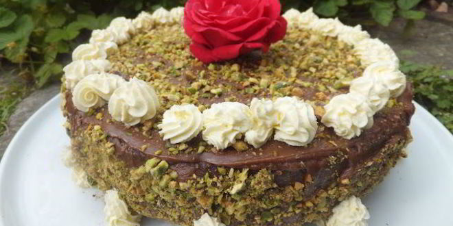 Рецепт фисташкового торта с шоколадом