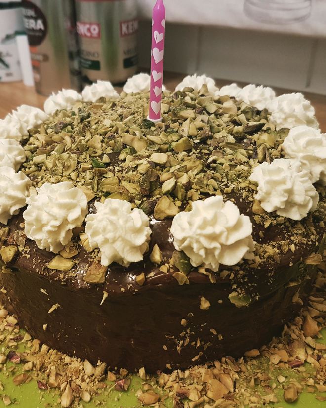 Рецепт фисташкового торта с шоколадом