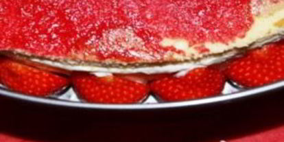 Шаг 3: клубнично-малинового торт