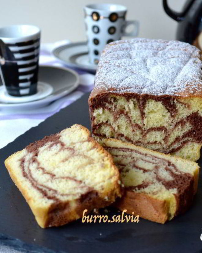 Рецепт мраморного бисквита