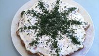 Рецепт Мясного торта с сырным кремом