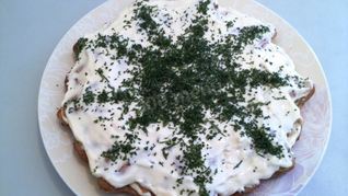 Рецепт Мясного торта с сырным кремом