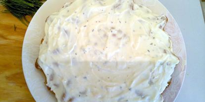 Шаг 15: мясного торта с сырным кремом