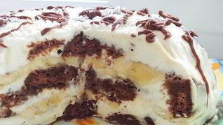 Рецепт Пряничного торта Вдохновение с бананами