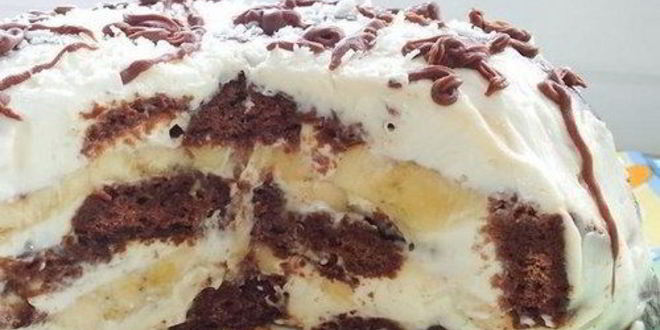 Рецепт Пряничного торта Вдохновение с бананами