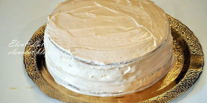 Шаг 7: шоколадна-сливочного торт с карамельным кремом