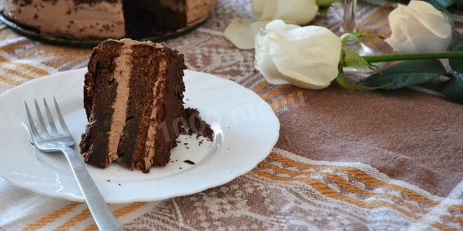 Рецепт шоколадного торта с ликером