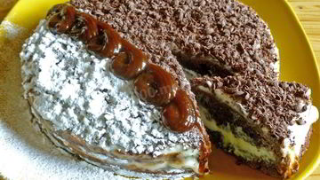 Рецепт Торта Черного принц на кефире