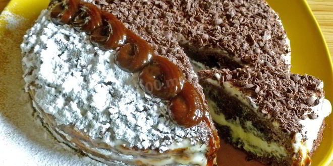 Рецепт Торта Черного принц на кефире