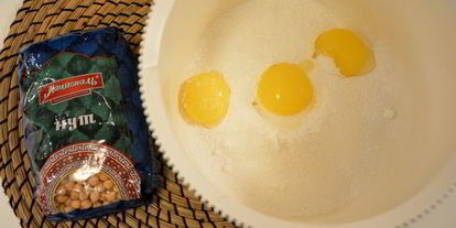 Шаг 1: торта из нута с банановым суфле