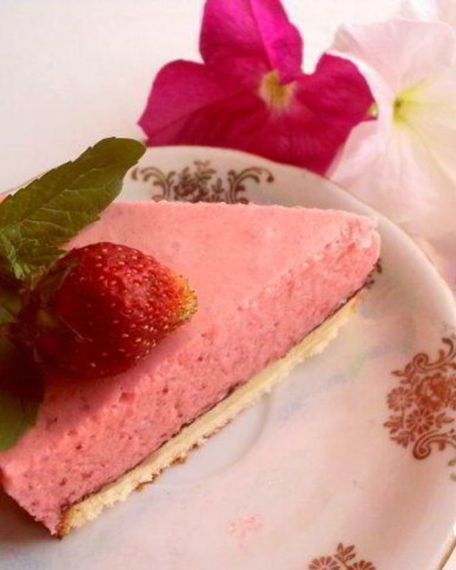 Рецепт торта клубника со сливками
