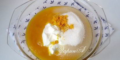 Шаг 11: торта медово-шоколадный с тыквенным кремом