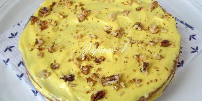 Шаг 18: торта медово-шоколадный с тыквенным кремом