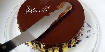 Шаг 20: торта медово-шоколадный с тыквенным кремом