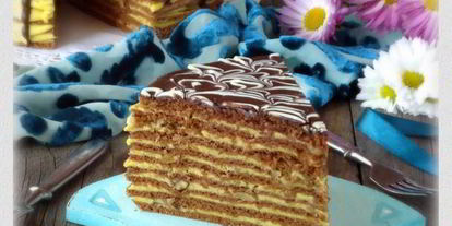 Шаг 21: торта медово-шоколадный с тыквенным кремом