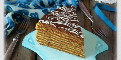 Шаг 23: торта медово-шоколадный с тыквенным кремом