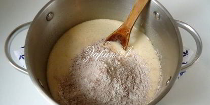 Шаг 3: торта медово-шоколадный с тыквенным кремом