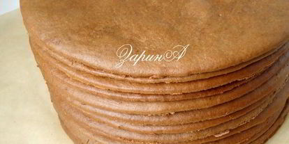 Шаг 7: торта медово-шоколадный с тыквенным кремом