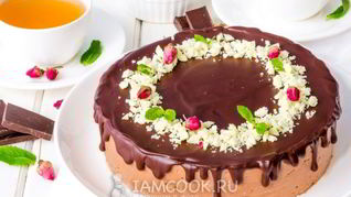 Рецепт Торта Шоколадное Птичье молоко