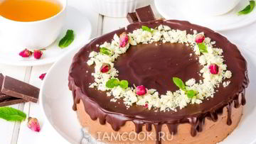 Рецепт Торта Шоколадное Птичье молоко