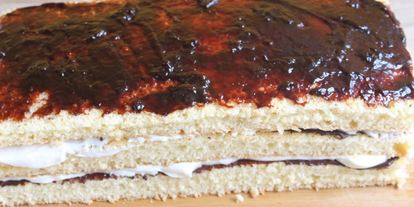 Шаг 13: торта швейцарского с маскарпоне