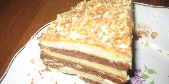 Рецепт Торта со сметаной и какао