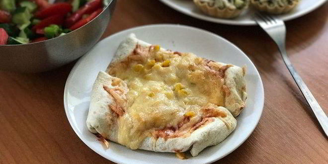 Рецепт тортилий под сырной шапочкой