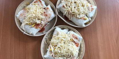 Шаг 4: тортилий под сырной шапочкой