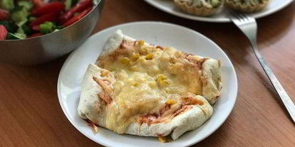 Шаг 5: тортилий под сырной шапочкой