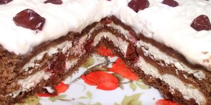 Шаг 9: творожного торта с вишней