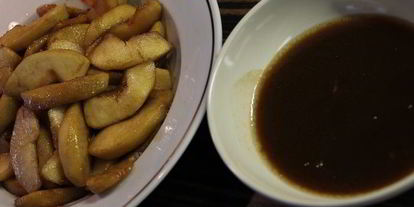 Шаг 14: яблочного торта с карамельным баварским муссом с корицей