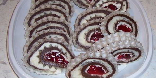 Рецепт вафельного рулета