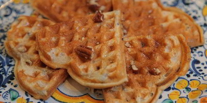 Рецепт бельгийских вафель с диким рисом