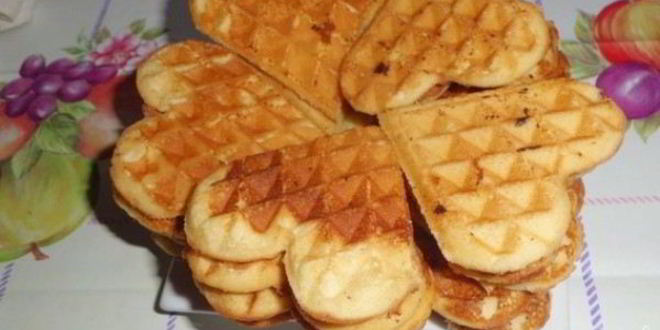 Рецепт бисквитных вафель