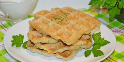 Шаг 14: картофельных вафель в вафельнице