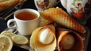 Рецепт Хрустящих вафель в вафельнице на маргарине