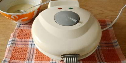 Шаг 7: хрустящих вафель в вафельнице на маргарине