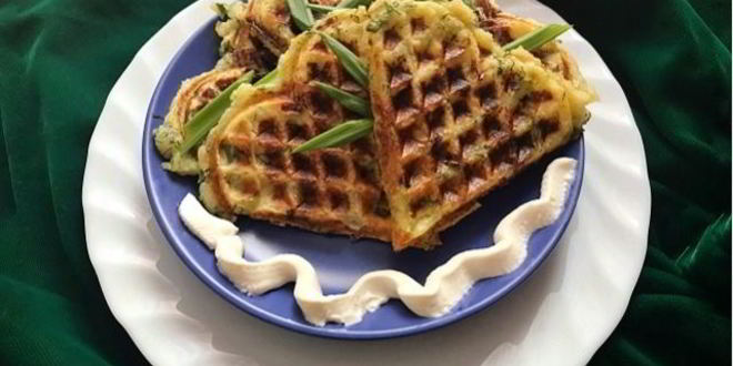 Рецепт Постных картофельных вафель