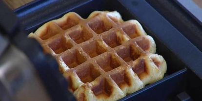 Шаг 3: шафранных вафель под шоколадным соусом