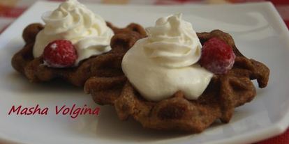 Шаг 5: шоколадных вафель с фундуком