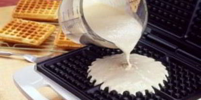 Шаг 4: теста на вафли в вафельнице