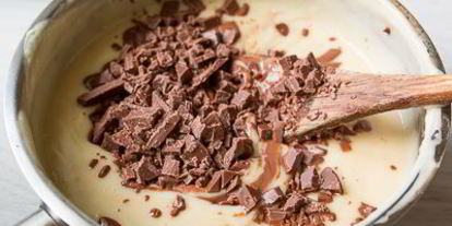 Шаг 6: вафельных трубочек с заварным шоколадным кремом