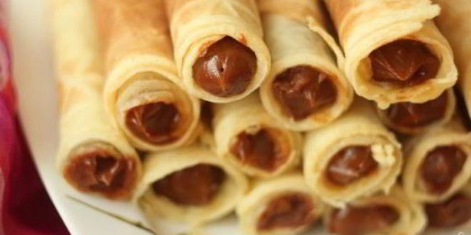 Рецепт вафельных трубочек со сгущенкой