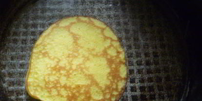 Шаг 7: вафель на сковороде